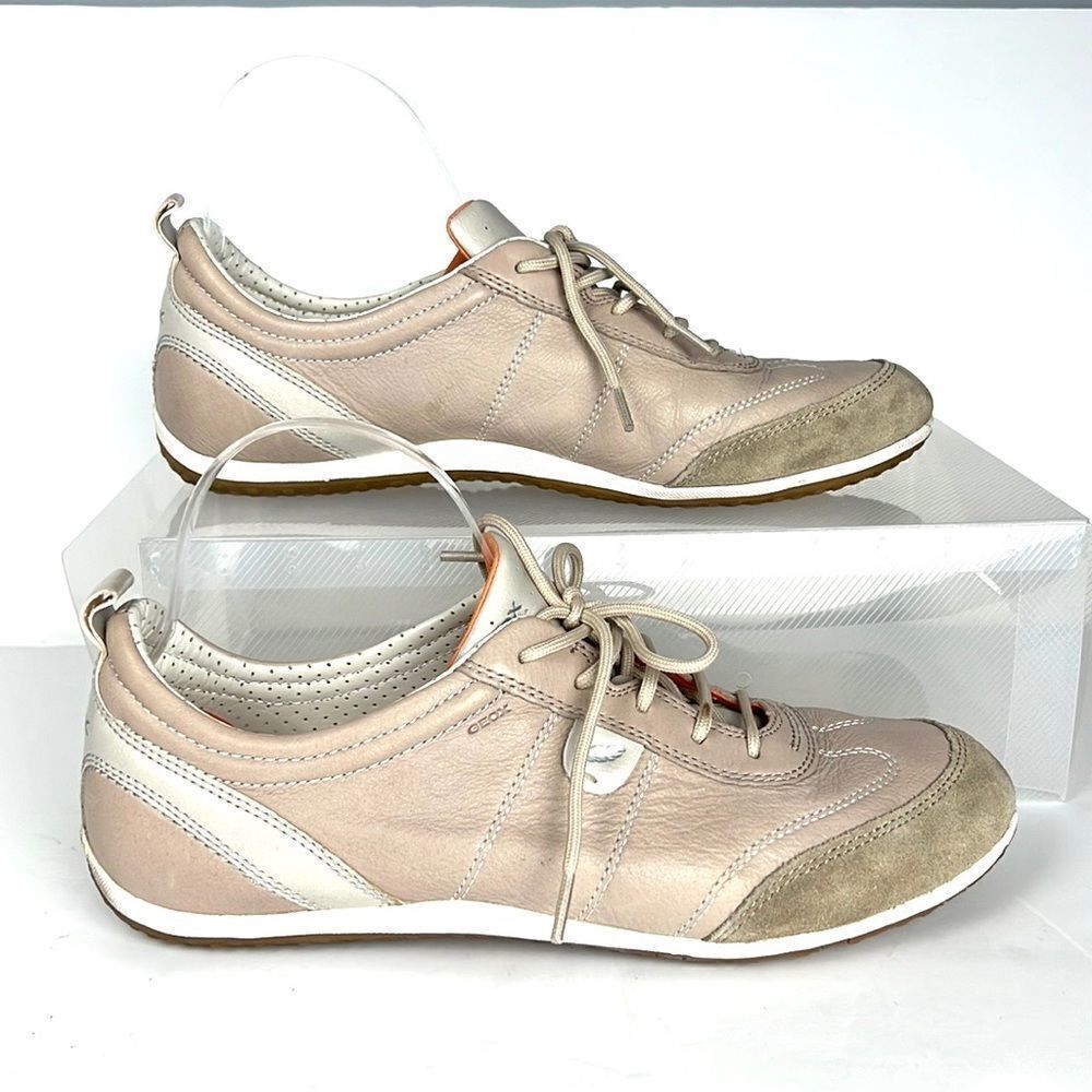 Geox Lightweight Comfort Beige Respira Sneaker Shoes Size EUR 39, US 9